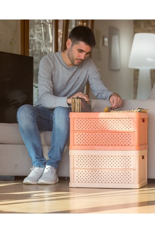 Boîte de rangement - 32 l - Orange