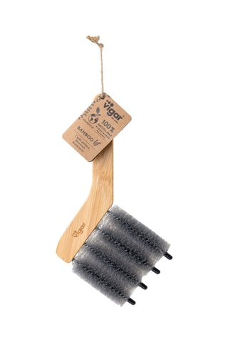 Brosse pour volets en bambou - 20,5 x 2,7 x 19 cm