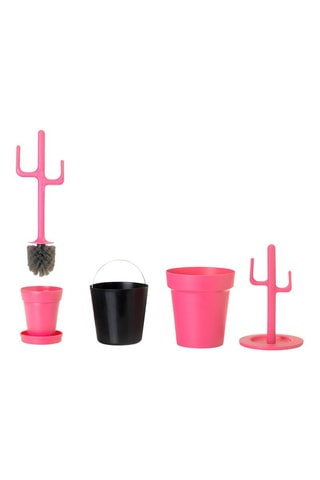 Set brosse WC - Rose