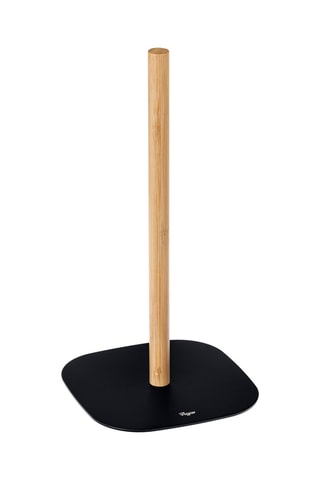 Porte-rouleau de papier toilette en bambou - Noir