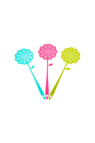 3 tapettes à mouches Multicolore