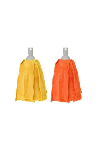 2 serpillières Rouge et jaune