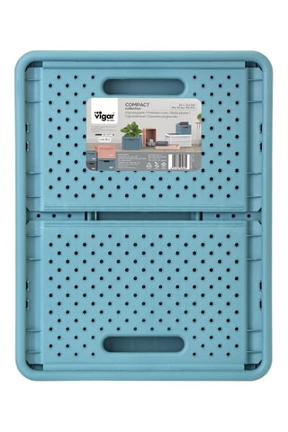 Boîte de rangement - 32 l - Bleu canard