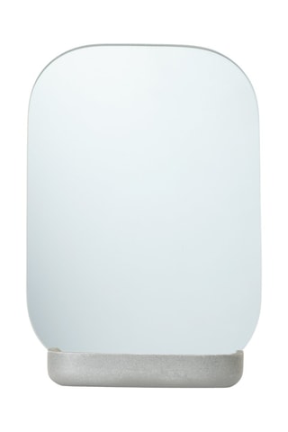 Miroir de salle de bain - 12 x 7,1 x 17 cm - Gris