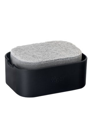 Plateau distributeur de savon et éponge
