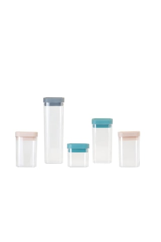 5 boîtes de conservation en silicone - 50, 80, 120 et 190 cl