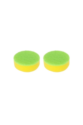 2 têtes de rechange éponge pour brosse à vaisselle - 7,5 x 7,5 x 5 cm