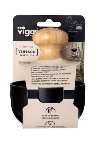 Distributeur de savon et brosse à vaisselle