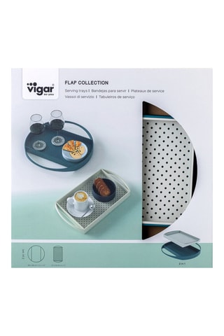 2 plateaux de service - 28,5 x 28,5 x 2,5 cm
