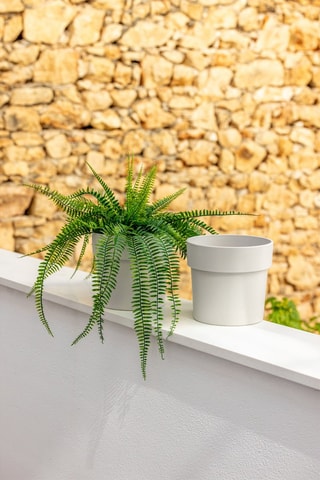2 pots en farine de bambou - Gris clair