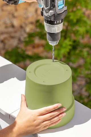 2 pots en farine de bambou - Vert
