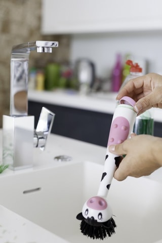 Brosse à vaisselle avec distributeur de savon