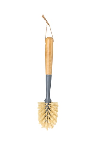 Brosse de nettoyage de bouteilles et verres en bambou