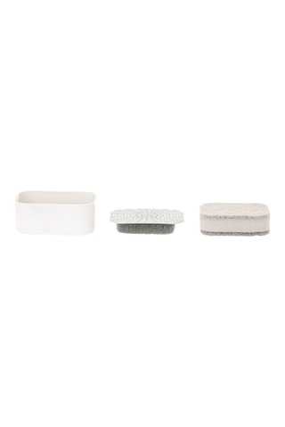 Plateau distributeur de savon et éponge