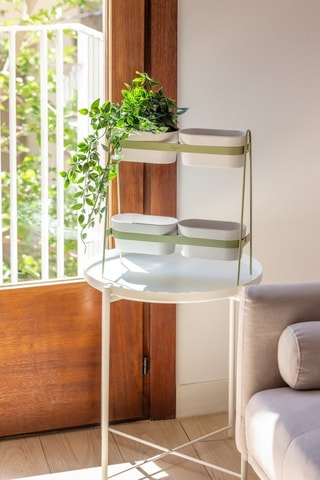 Jardinière 2 niveaux - 34,5 x 14,5 x 38 cm - Vert