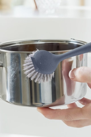 2 brosses à vaisselle et 1 brosse de nettoyage de verres en bambou