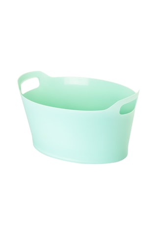Panier ovale - 25 cm - Turquoise
