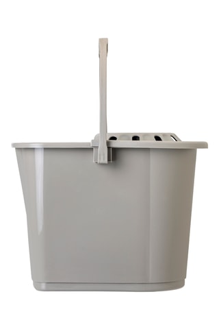 Seau avec essoreur - 5 l - Gris