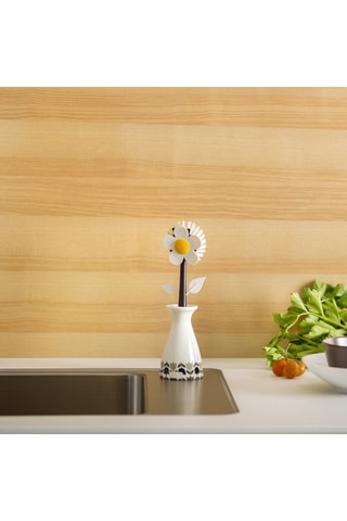 Distributeur de savon et brosse à vaisselle