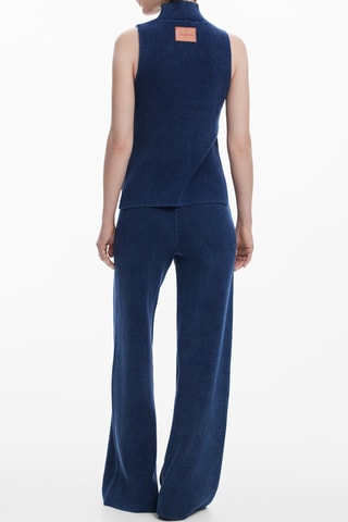 Pull sans manches - Bleu marine