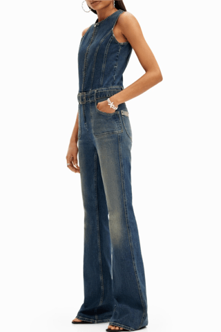 Combinaison en jean - Bleu foncé