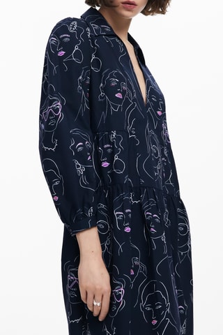 Robe patineuse - Bleu