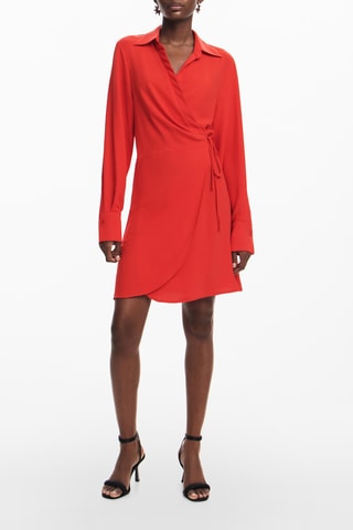 Robe portefeuille - Rouge