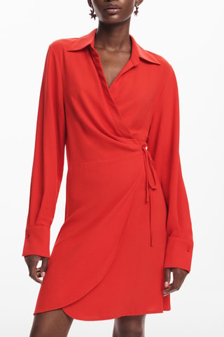 Robe portefeuille - Rouge