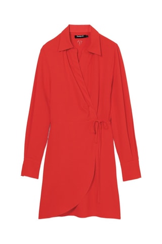 Robe portefeuille - Rouge