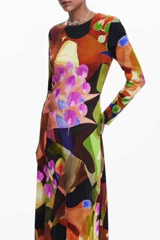 Robe midi - Vert
