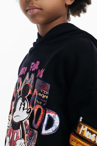 Sweat à capuche Mickey Disney - Noir