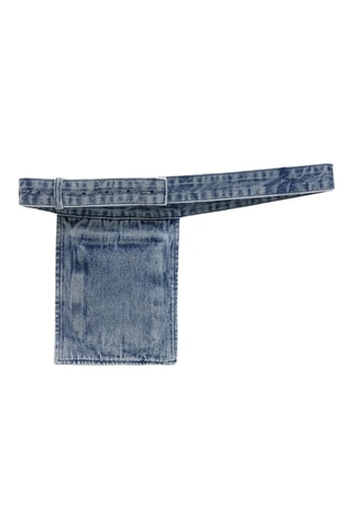 Ceinture en jean - Bleu