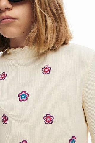 T-shirt - Blanc et rose