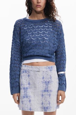 Jupe-short - Bleu