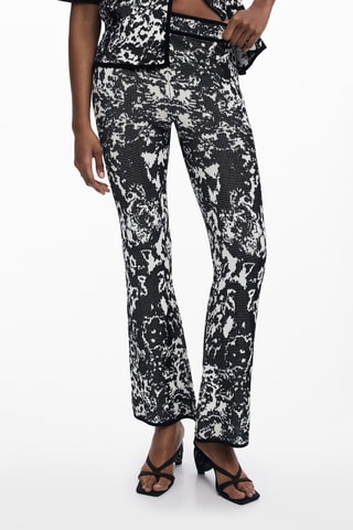 Pantalon regular tie and die - Noir