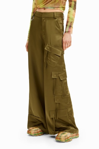 Pantalon cargo - Vert