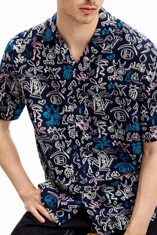 Chemise regular - Bleu