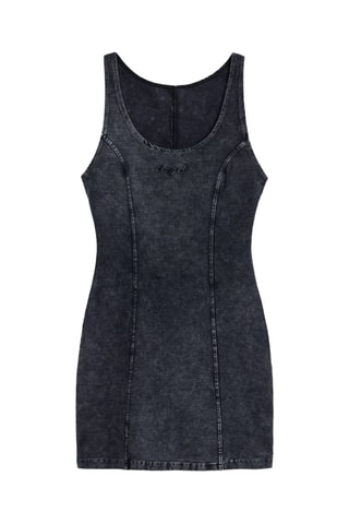 Robe slim en jean - Gris foncé