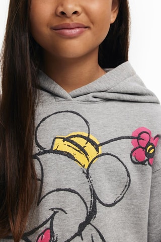 Robe sweat à capuche Minnie Disney - Gris