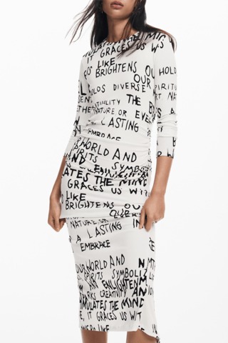 Robe fourreau - Blanc
