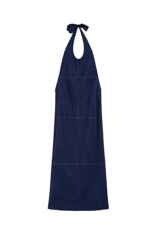 Robe longue en jean - Bleu marine