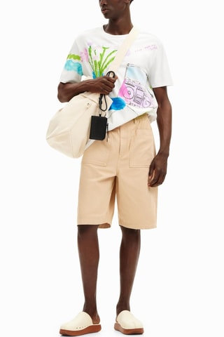 T-shirt - Blanc et vert