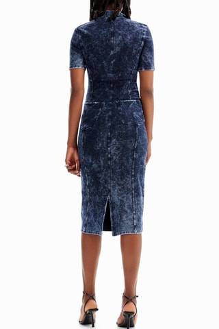 Robe droite - Bleu
