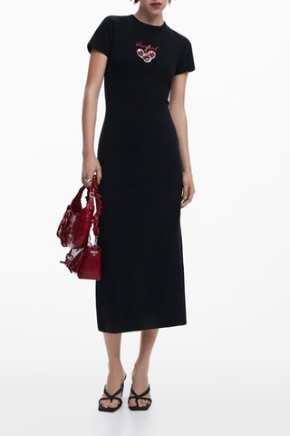 Robe t-shirt - Noir - Noir
