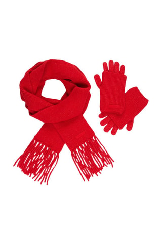 Gants et écharpe - Rouge
