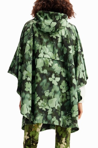 Poncho à capuche - Vert