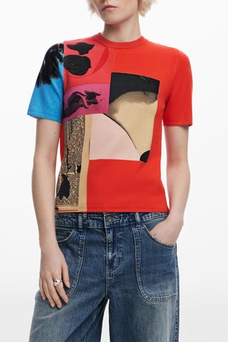 T-shirt regular - Rouge