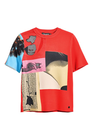 T-shirt regular - Rouge
