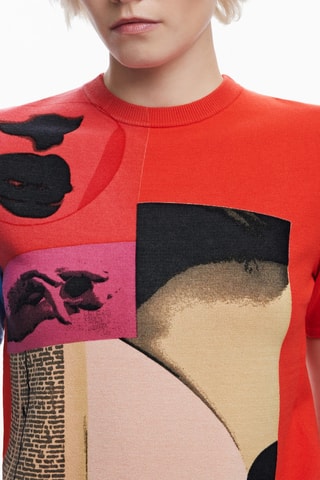 T-shirt regular - Rouge