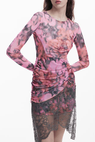 Robe fourreau - Rose